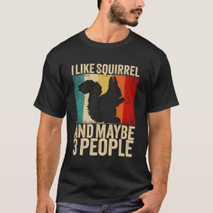 T-shirt Écureuil J'Aime Les Écureuils Animaux