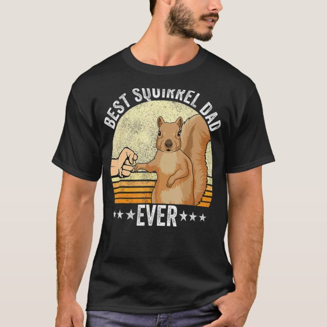 T-shirt Écureuil Le meilleur père d'écureuil pour moi (Devant)