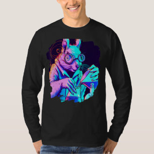 T-shirt Écureuil Mad Scientist Mélange Chimie Chimique