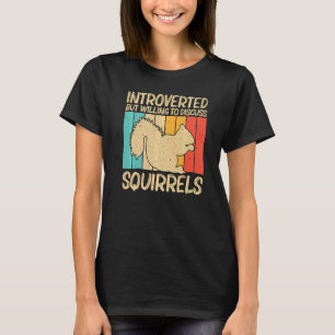 T-shirt Écureuil mignon Hommes Femmes Écureuil Pet Rodent
