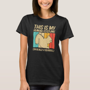 T-shirt Écureuil mignon Hommes Femmes Écureuil Pet Rodent