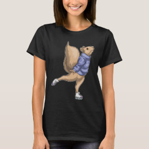 T-shirt Écureuil Patinage sur glace Patins sur glace Patin