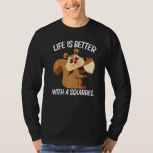 T-shirt Écureuil pour hommes femmes rongeur animal de forê