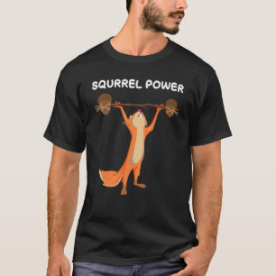 T-shirt Écureuil Power Chipmunk Nut Femmes Hommes