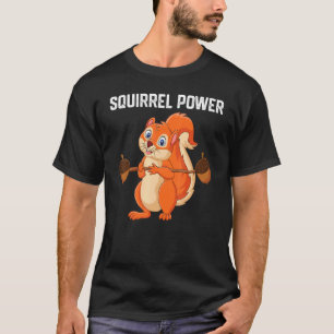 T-shirt Écureuil Power Forêt Animale Amour meilleur ami Sq