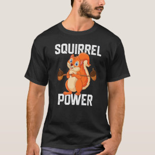 T-shirt Écureuil Puissance Forêt Animal Amour Meilleur Am