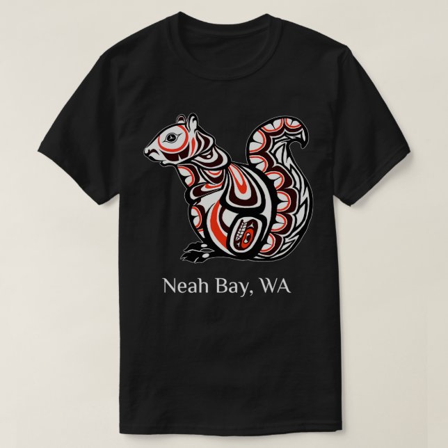 T-shirt Écureuil tribal Neah Bay WA PNW Amérindien dans (Design devant)