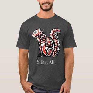 T-shirt Écureuil tribal Sitka Alaska Amérindien Haida