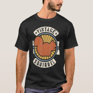 T-shirt Écureuil Vintage classique rétro 60s les années 70