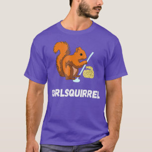 T-shirt Écureuils de curling Curler Rodent Sport d'hiver
