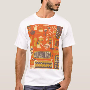 T-shirt Écureuils de jardin : Scène animal lunaire