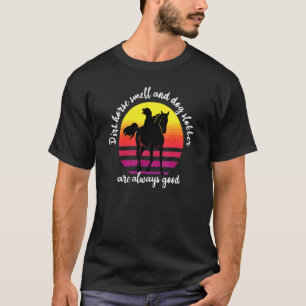 T-shirt Écurie de cheval de terre propriétaire d'animal d'