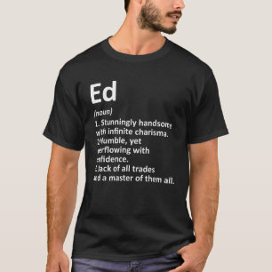 T-shirt ED Définition Nom personnalisé Funny Birthday Gif