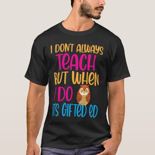 T-shirt ed Ed ed Education Teacher Quote Cute Owl (Devant)