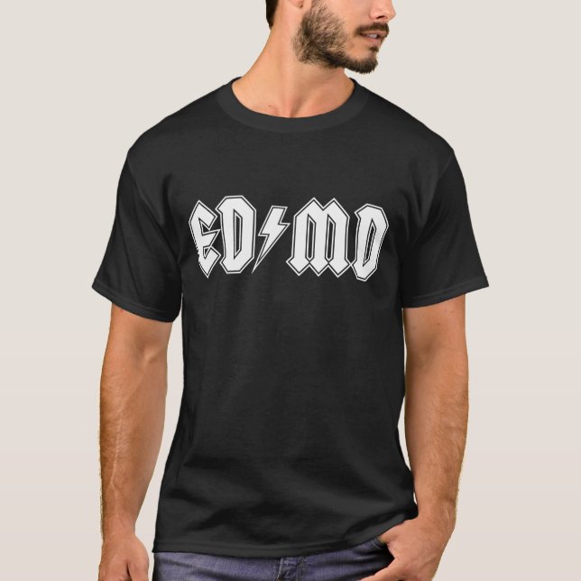 T-shirt ED/MD M/W/C sur l'obscurité (Devant)