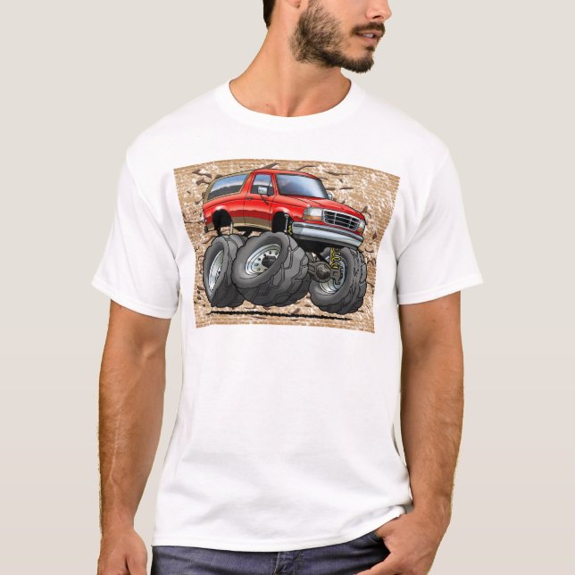 T-shirt Eddie rouge Bauer Bronco (Devant)