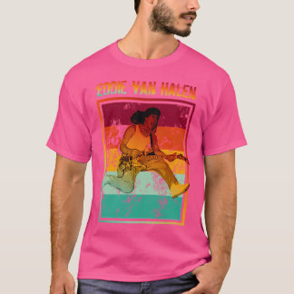 T-shirt Eddie Van Halen Retro Poster Légendaire