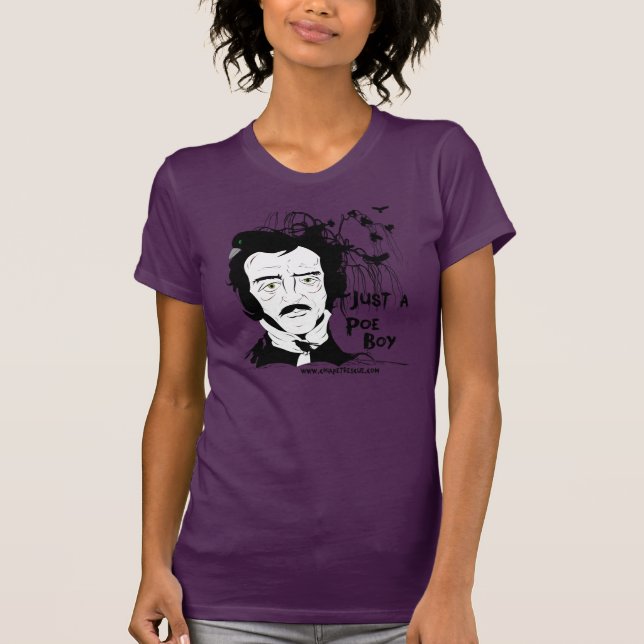 T-shirt Edgar Allan Poe drôle (Devant)