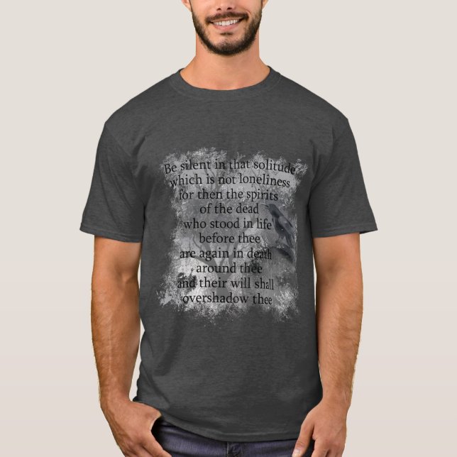 T-shirt Edgar Allan Poe Poem (Devant)