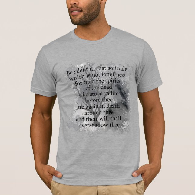 T-shirt Edgar Allan Poe Spirits of the Dead Halloween Poem (Devant)