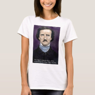T-shirt Edgar Allen Poe Citation "The Raven" Cadeaux et ca