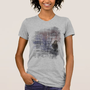 T-shirt Edgar Allen Poe Poème Citation du Corbeau