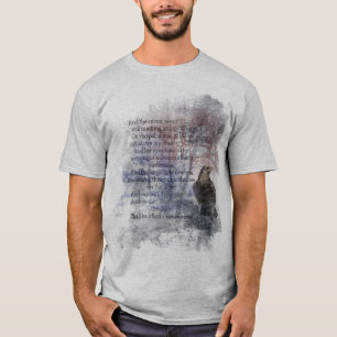 T-shirt Edgar Allen Poe Poème Citation du Corbeau