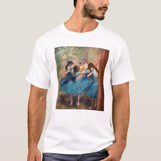 T-shirt Edgar Degas - Danseurs en bleu (Devant)
