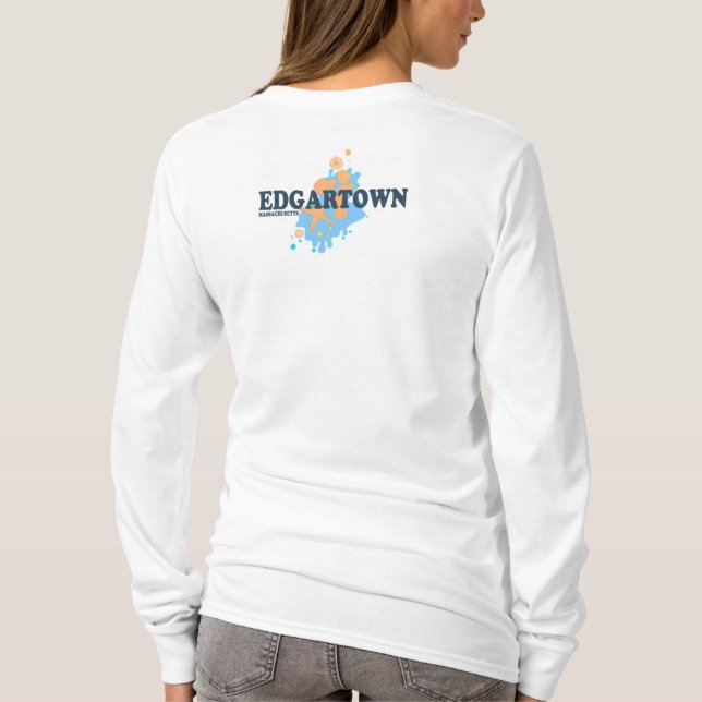 T-shirt Edgartown mA - Conception de coquillage (Dos)