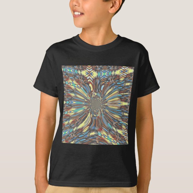 T-shirt Edgy African Urban Pop Art Conception optique Abst (Devant)