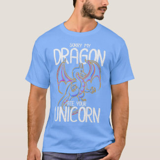 T-shirt Edgy Joke Dragon Unicorn Retro Dragons