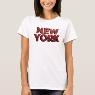 T-shirt Edgy Red NEW YORK