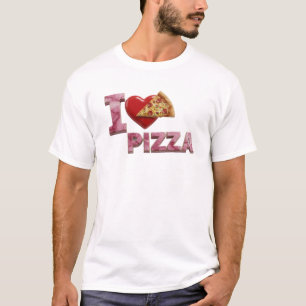 T-shirt Edgy Rose J'ADORE LA PIZZA Création Artistique