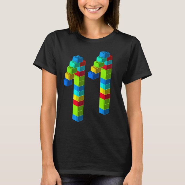 T-shirt Édifice mignon 11e anniversaire Cadeau 11 ans Ol (Devant)