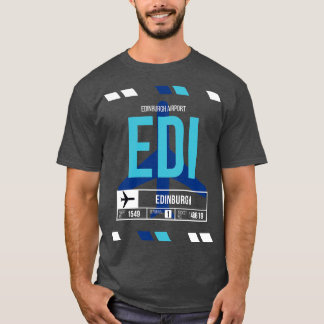 T-shirt Édimbourg Code aéroport EDI Bague 1