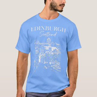 T-shirt Édimbourg Écosse Voyager Edimbourg Voyageuse