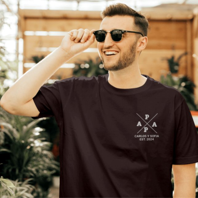 T-shirt Editable Regalo Personalizado para PAPA  (Créateur téléchargé)