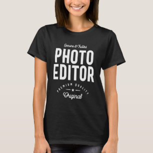 T-shirt Éditeur photo Titre du travail Cadeau