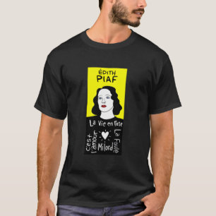 T-shirt Edith Piaf Pop Folk Art