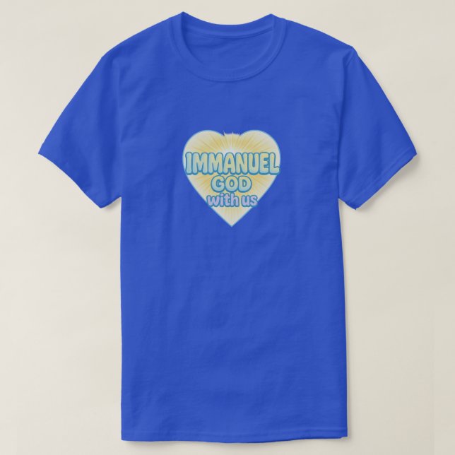 T-shirt (Édition 4) IMMANUEL - DIEU avec nous - chrétien (Design devant)