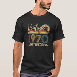 T-shirt Edition Limitée 1970 52E Anniversaire 52 Ans Ga
