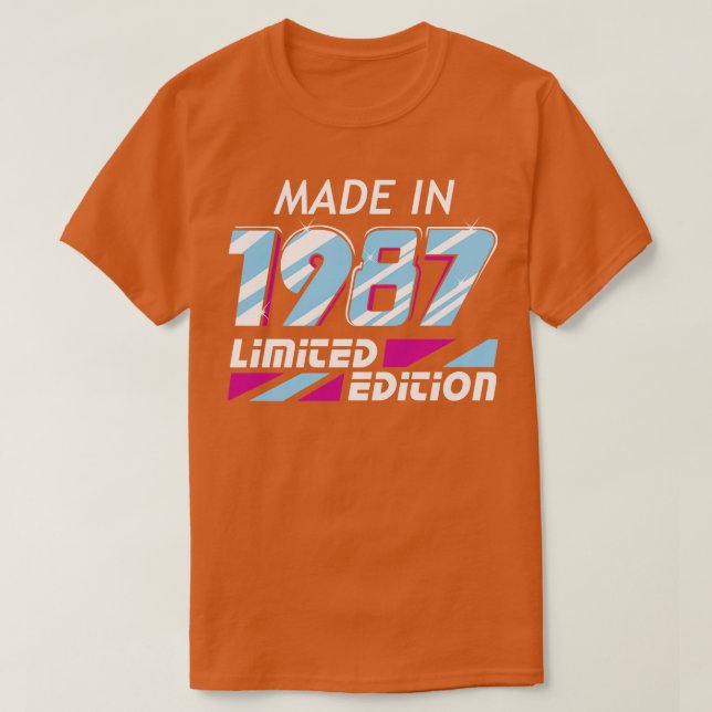 T-shirt Édition limitée 1 fabriquée en 1987 (Design devant)