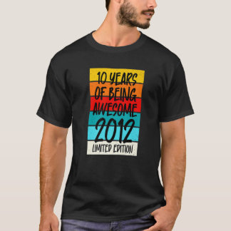 T-shirt Edition Limitée 2012 T 10 Ans D'Être Étonnant