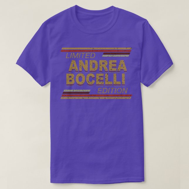 T-shirt Édition limitée Bocelli Nom Personnalisé Anniversa (Design devant)