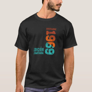 T-shirt Edition Limitée Décembre 1969 Année Rétro 1969 Vin