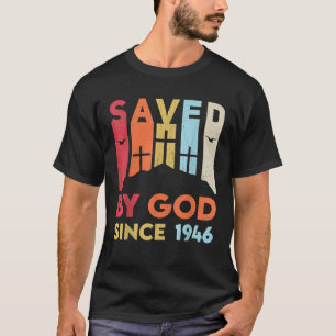 T-shirt Édition limitée hommes femmes Rétro Né en 1946 80