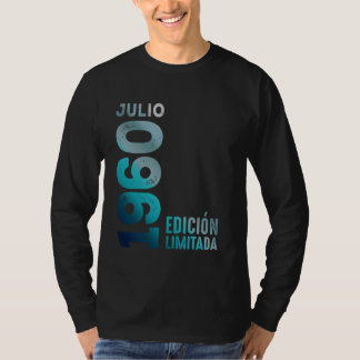 T-shirt Edition Limitée Juillet 1960 Rétro 1960 Année 1960