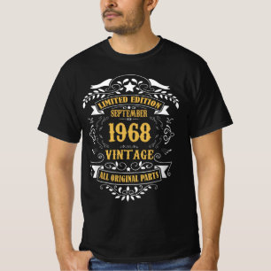 T-shirt Édition Limitée Septembre 1968 Vintage All Origi