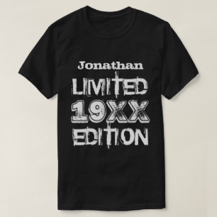 T-shirt Édition limitée toute année A02C d'anniversaire