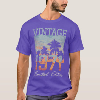 T-shirt Édition limitée Vintage 1971 54e anniversaire 54 a
